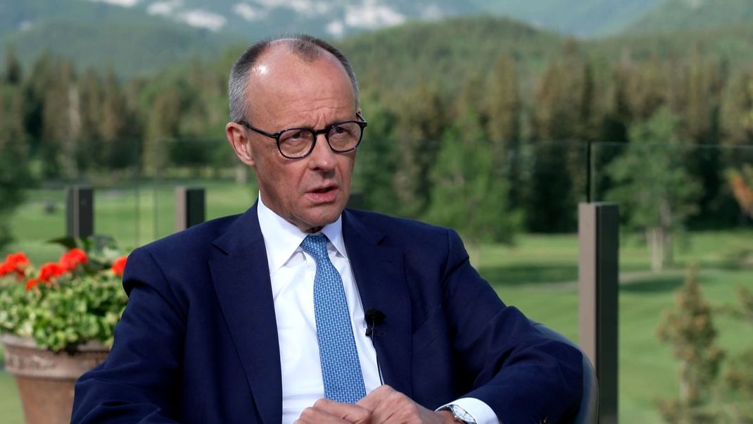 Friedrich Merz (CDU) stand in Kanada Rede und Antwort zum G7-Gipfel.