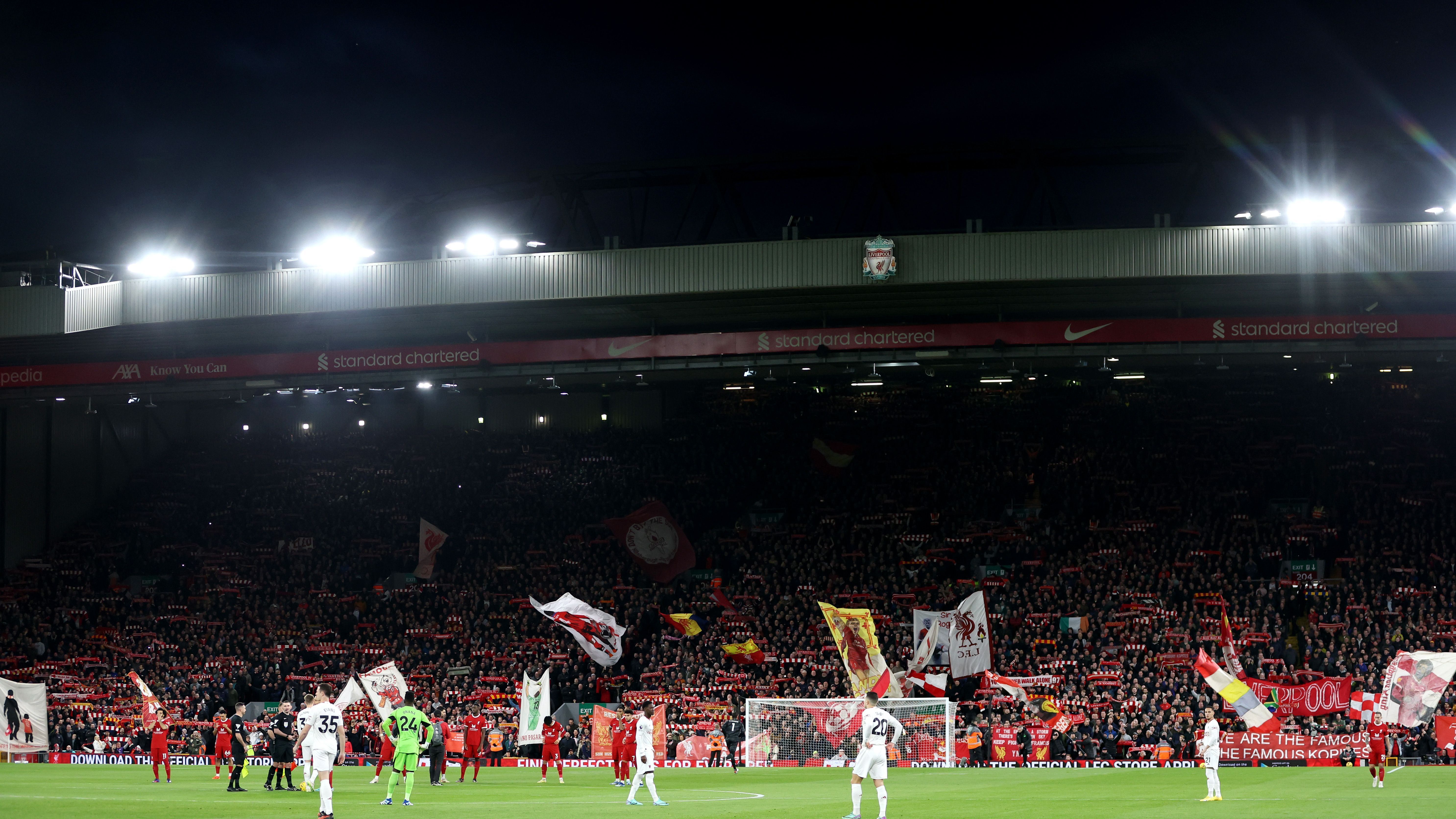 <strong>22. Platz: Anfield (Ø 52.436 Zuschauer)<br></strong>Stadt: Liverpool (England)<br>Klub: FC Liverpool