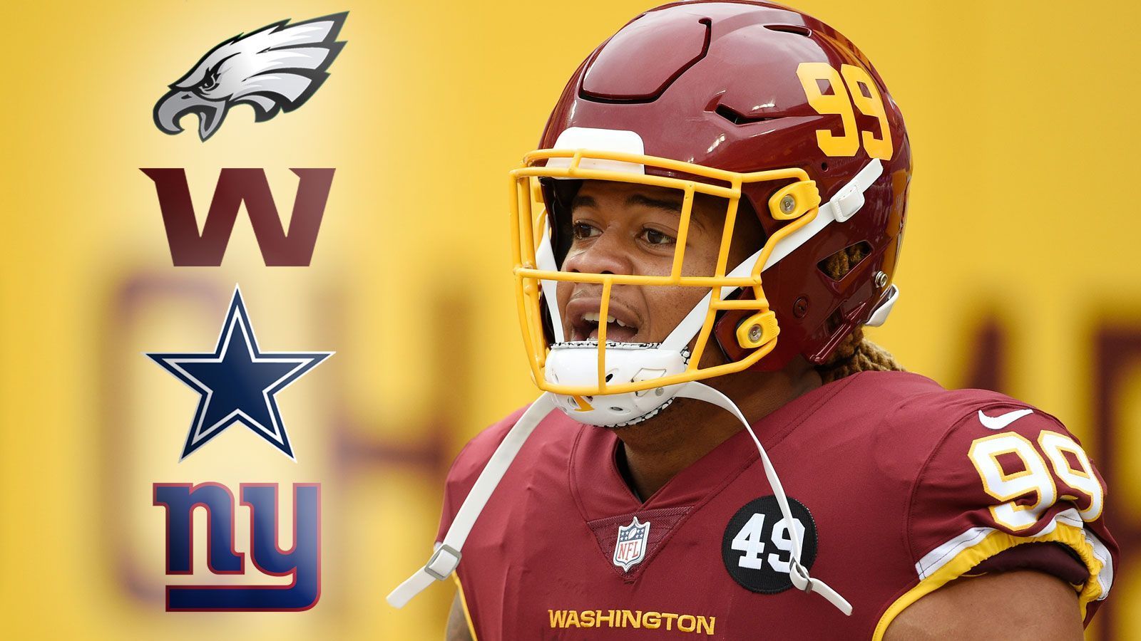 
                <strong>NFC East auf dem Weg zur schlechtesten Division aller Zeiten</strong><br>
                Es ist zum Verzweifeln! 7-20-1: Das ist die ernüchternde Bilanz der gesamten NFC East. Die Philadelphia Eagles, die Dallas Cowboys, die New York Giants und das Washington Football Team liefern sich ein echtes Schneckenrennen um den Einzug in die Playoffs. Setzen sie die Negativserie fort, könnten sie zur schlechtesten Division aller Zeiten werden. Den Negativ-Rekord der schwächsten Division hält aktuell die NFC South aus dem Jahr 2014: 22 Siege, 41 Niederlagen und ein Unentschieden. Die NFC East ist auf dem besten Weg, diesen Rekord zu knacken. Von den meisten Interceptions, über Fumbles, bis hin zum missratenen Rookie-Debüt: ran.de zeigt die Negativ-Rekorde der NFL in der Bildergalerie.
              