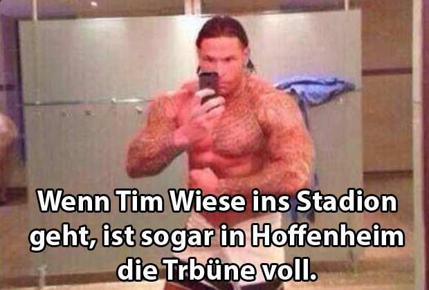 
                <strong>So lacht das Netz über Tim Wiese</strong><br>
                twitter-User Sör E. macht den Fans in Hoffenheim Hoffnung.
              