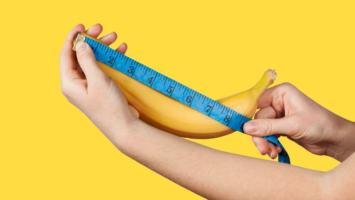 Banane wird gemessen