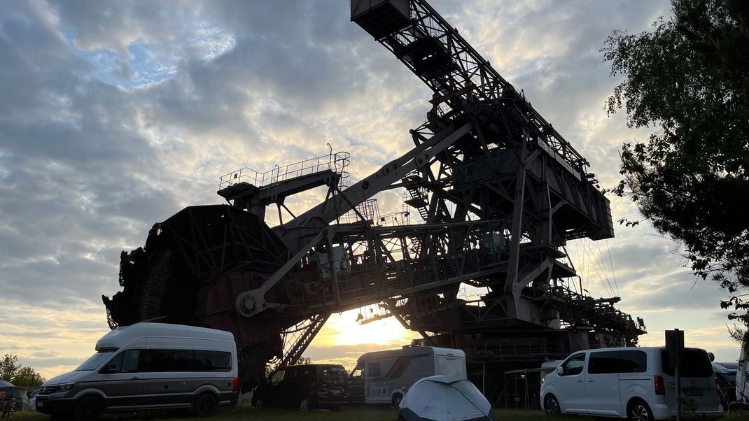 Auf dem Campinggelände von Ferropolis wurde am Montag eine Leiche gefunden.