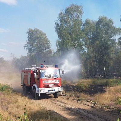 Feuerwehr bekämpft Brand