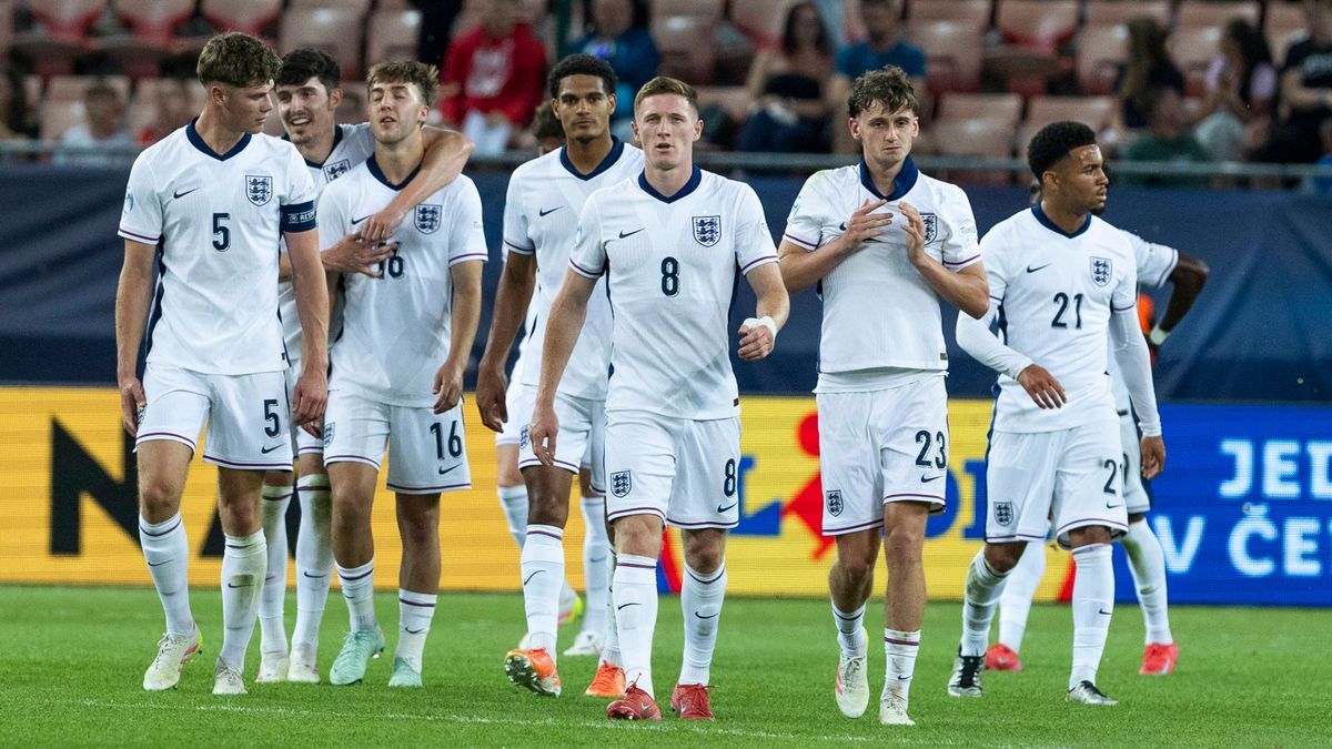 UEFA U21, U 21 Europameisterschaft, Viertelfinale: Spanien - England; 21.06.2025 Jubel nach dem Tor durch Elliot Anderson (England, 8) bei der UEFA U21-Europameisterschaft im Viertelfinalspiel zwis...