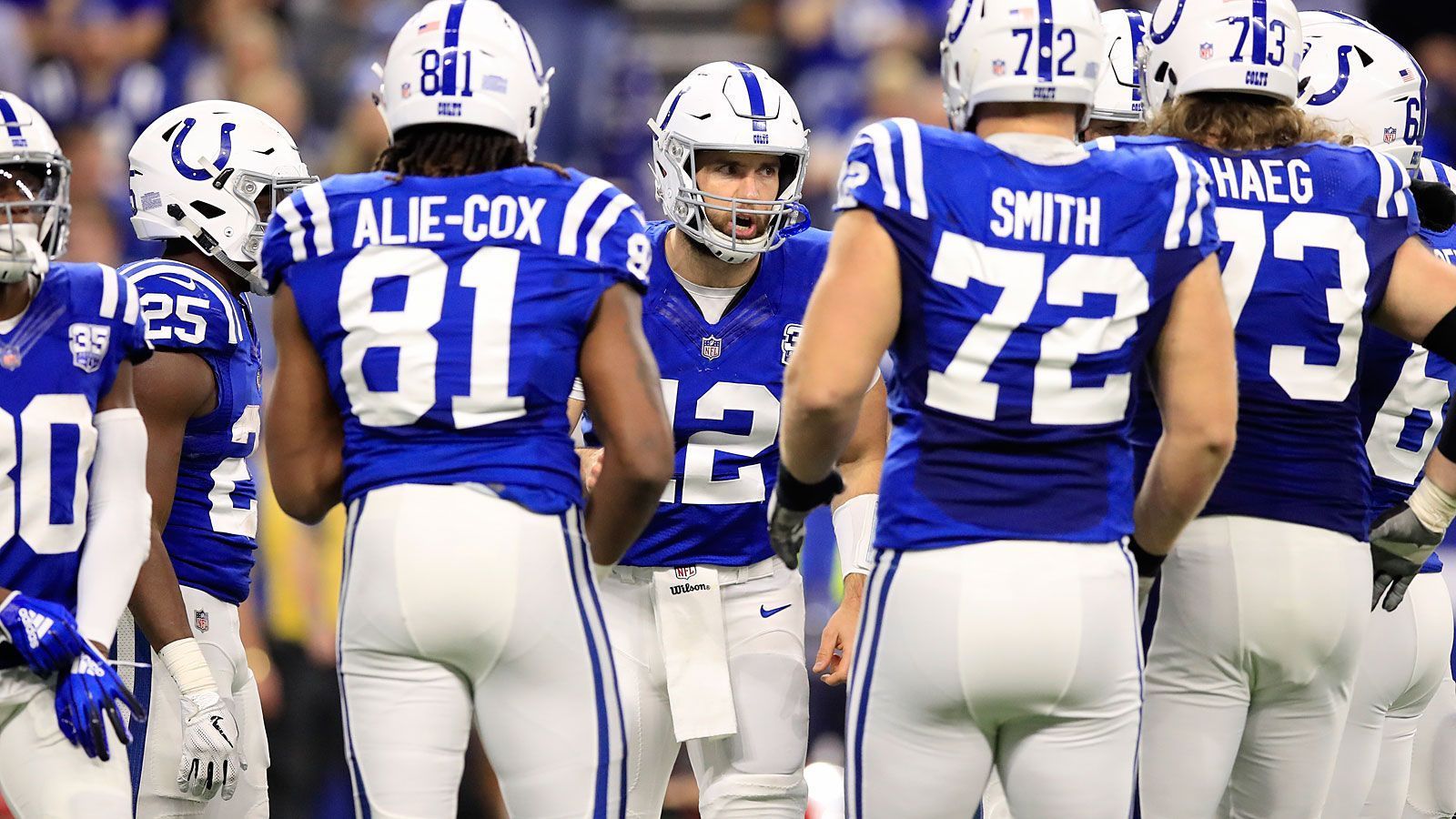 
                <strong>Platz 7: Indianapolis Colts (10-6, letzte Woche Platz 6)</strong><br>
                Andrew Luck hat seine Comeback-Saison perfekt gemacht und die Colts zurück in die Playoffs geführt. Das wichtige Spiel gegen die Titans ging mit 33:17 fast ungefährdet an die Colts, auch die Defense um Rookie Darius Leonard war mit zwei Interceptions zur Stelle. Das Wildcard-Duell gegen die Houston Texans verspricht mit der Form der Colts zu einem echten Thriller zu werden. 
              