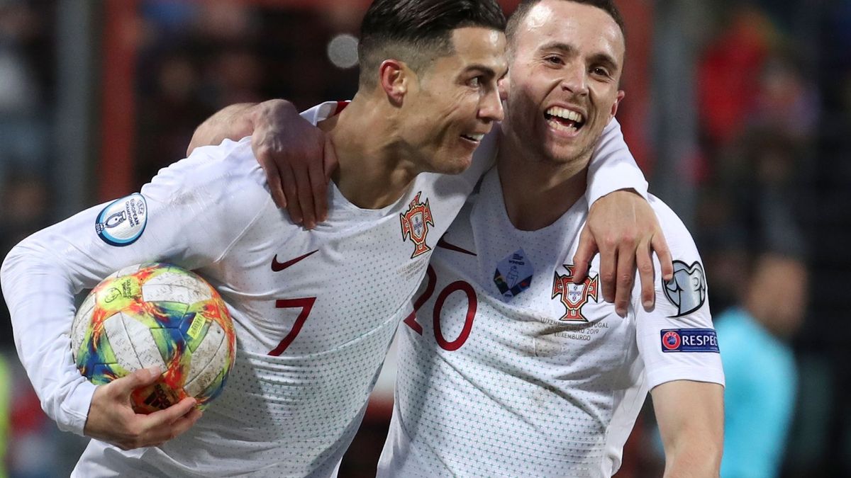 Cristiano Ronaldo und Diogo Jota