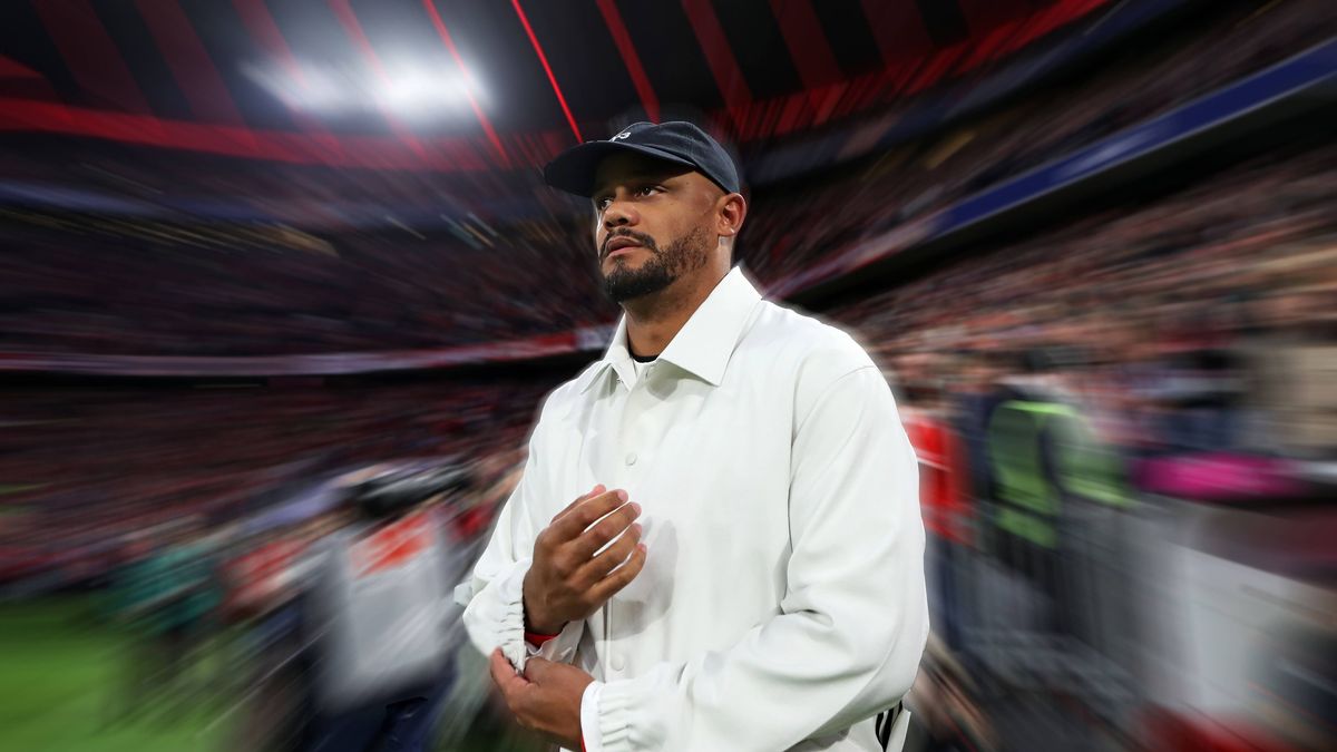 ! ACHTUNG BILD WURDE BEARBEITET ! Hier im Bild Vincent Kompany, Trainer (FC Bayern München), Kopf, Oberkörper, der Hintergrund wurde dynamisch verwischt ! *** ATTENTION PICTURE HAS BEEN EDITED Here...