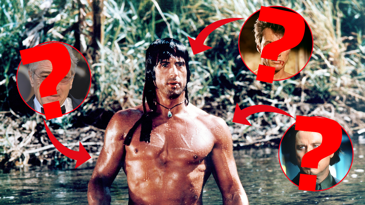 Robert De Niro, Clint Eastwood und John Travolta wurden zuerst gefragt - doch am Ende schnappte sich Sylvester Stallone die Rolle des legendären "Rambo".