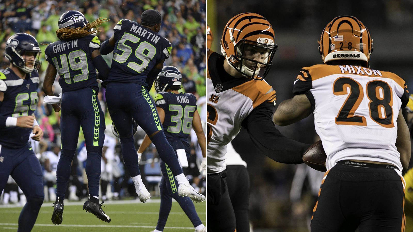 
                <strong>Seattle Seahawks - Cincinnati Bengals </strong><br>
                Tipp von Patrick Esume: Seattle Seahawks
              