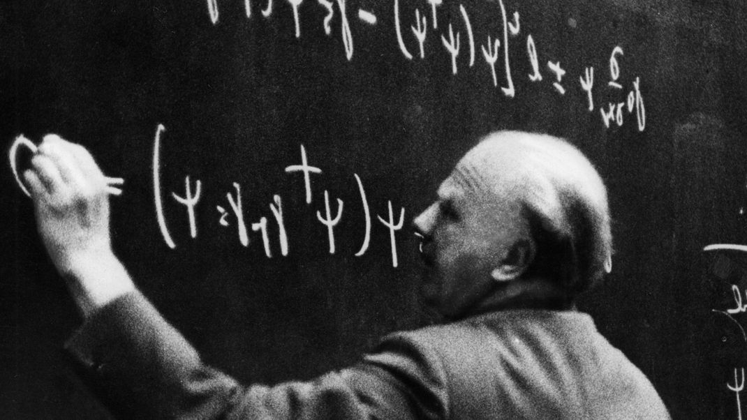 Zeichensetzung für Fortgeschrittene: Werner Heisenberg 1958, Mitbegründer der Quantenmechanik