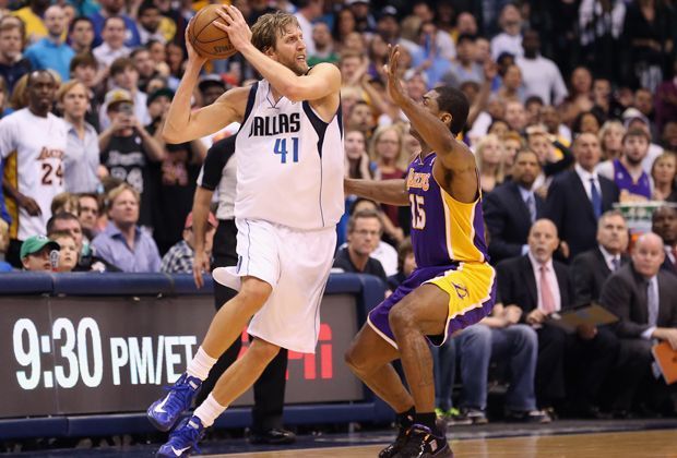 
                <strong>Dirk Nowitzki</strong><br>
                Es ist der vorläufige Höhepunkt von Nowitzkis langer Karriere in USA. Bereits seit 1998 spielt der gebürtige Würzburger in Dallas.
              