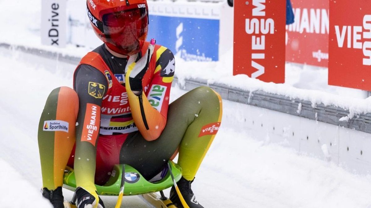 Julia Taubitz erleidet eine Rückschlag im Rodel-Weltcup