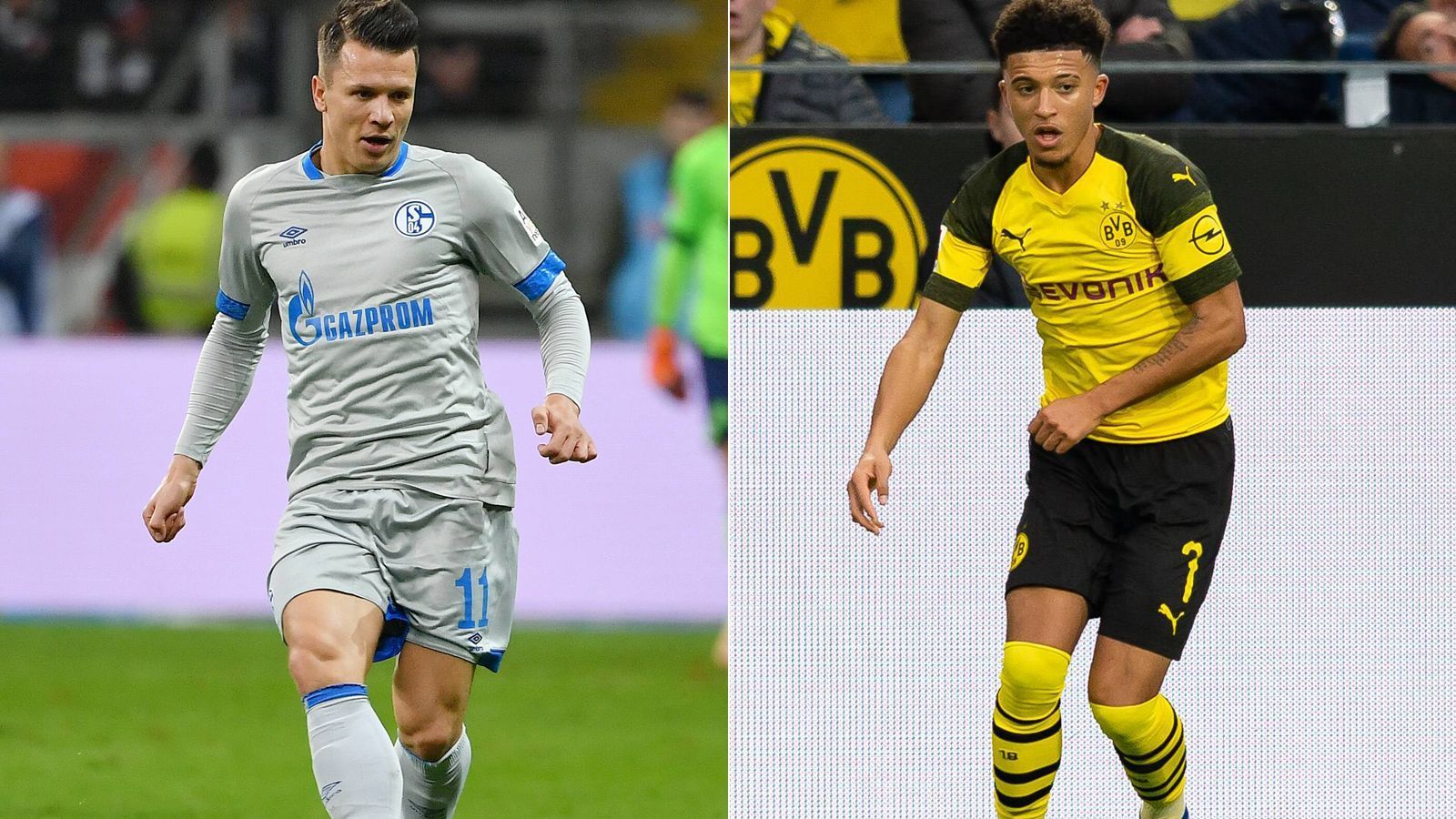 
                <strong>Rechter Mittelfeldspieler: Jewhen Konoplyanka vs. Jadon Sancho</strong><br>
                Normalerweise spielen Konoplyanka und Sancho auf unterschiedlichen Positionen. Da beide Teams allerdings in unterschiedlichen Systemen agieren, müssen sie an dieser Stelle für das Head-to-Head vergleichbar gemacht werden. Konoplyanka saß in den vergangenen Wochen häufig auf der Bank, sein Einsatz gegen den BVB ist aber aus Mangel an Alternativen wahrscheinlich. Durch Leistung überzeugte er bislang lediglich im Spiel gegen Mainz 05. Jadon Sancho hingegen ist die Entdeckung der Saison. Der 18-Jährige schoss schon vier Tore und legte sieben Treffer auf, unter anderem einen gegen Freiburg. Im Training fehlte er zuletzt aufgrund eines Trauerfalls in der Familie. Punkt für Jadon Sancho - 2:8
              