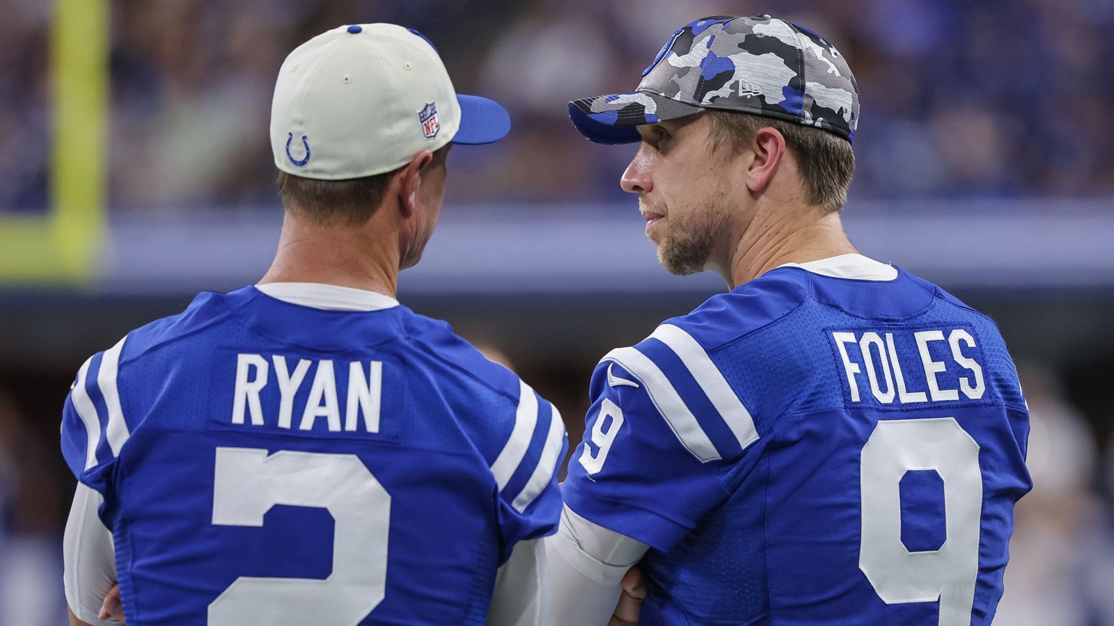 
                <strong>Indianapolis Colts</strong><br>
                Quarterback (3): Sam Ehlinger, Nick Foles, Matt RyanRunning Back (3): Nyheim Hines, Deon Jackson, Jonathan TaylorWide Receiver (6): Parris Campbell, Ashton Dulin, Alec Pierce, Dezmon Patmon, Michael Pittman Jr., Mike StrachanTight End (3): Mo Alie-Cox, Kylen Granson, Jelani WoodsOffensive Line (8): Wesley French, Will Fries, Ryan Kelly, Quenton Nelson, Danny Pinter, Matt Pryor, Bernhard Raimann, Braden SmithDefensive Line (10): Ben Banogu, DeForest Buckner, Byron Cowart, Eric Johnson II, Tyquan Lewis, Yannick Ngakoue, Ifeadi Odenigbo, Dayo Odeyingbo, Kwity Paye, Grover StewartLinebacker (6): JoJo Domann, Zaire Franklin, Shaquille Leonard, Bobby Okereke, E.J. Speed, Grant StuardSecondary (11): Tony Brown, Brandon Facyson, Dallis Flowers, Stephon Gilmore, Kenny Moore II, Isaiah Rodgers Sr., Julian Blackmon, Nick Cross, Trevor Denbow, Rodney McLeod, Rodney Thomas IISpecialists (3): Rodrigo Blankenship, Matt Haack, Luke Rhodes
              