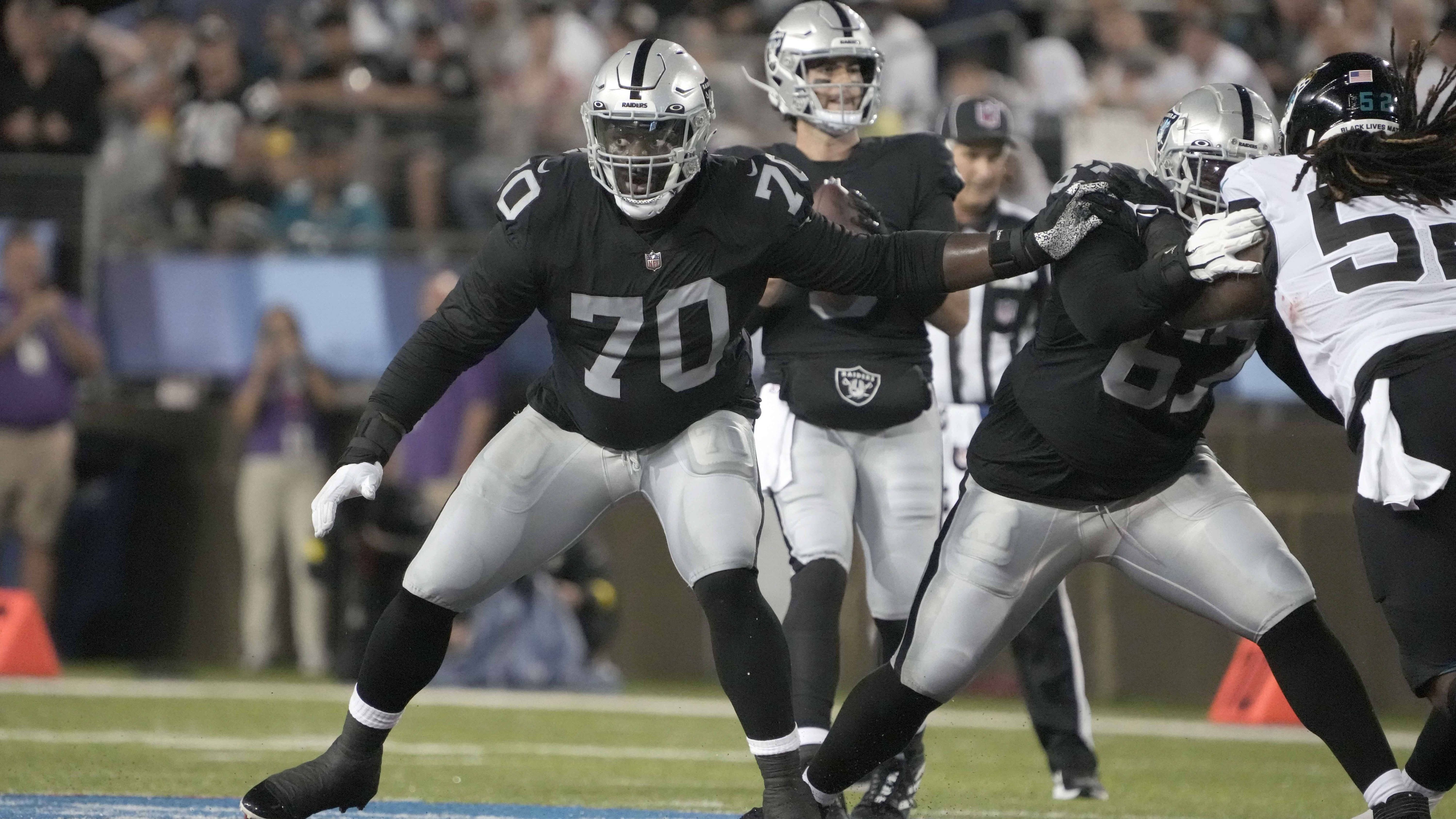 <strong>17. Pick: Alex Leatherwood (Las Vegas Raiders)<br></strong>- Position: Offensive Tackle<br>- Fifth Year Option:&nbsp;<strong>Abgelehnt</strong><br>- Besondere Anmerkungen: im August 2022 entlassen