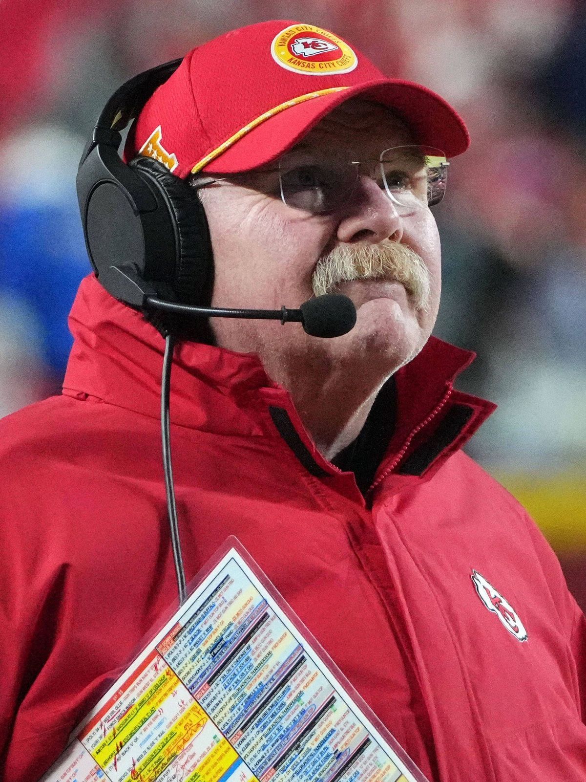 NFL, American Football Herren, USA AFC Championship-Buffalo Bills at Kansas City Chiefs Jan 26, 2025; Kansas City, MO, USA; Kansas City Chiefs head coach Andy Reid during the second half against th...