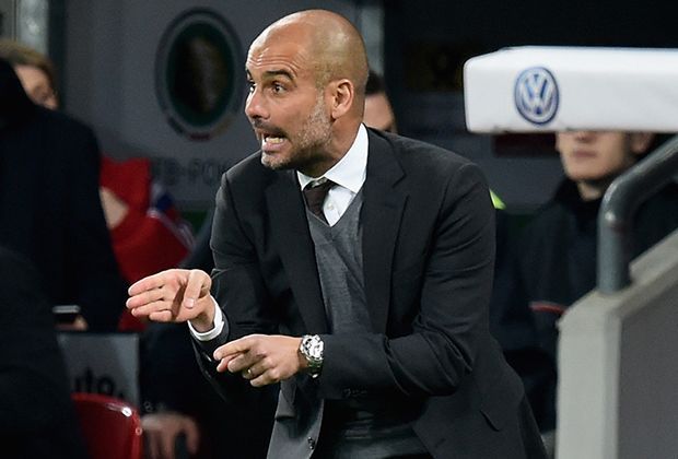 
                <strong>Pep on Fire</strong><br>
                Das Spiel zwischen Bayer Leverkusen und dem FC Bayern München ist nichts für schwache Nerven. Kaum einen hält es noch auf seinem Platz - Pep Guardiola schon gar nicht.
              