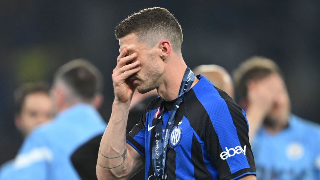Inter Mailands Robin Gosens nach der Niederlage im Finale der Champions League.