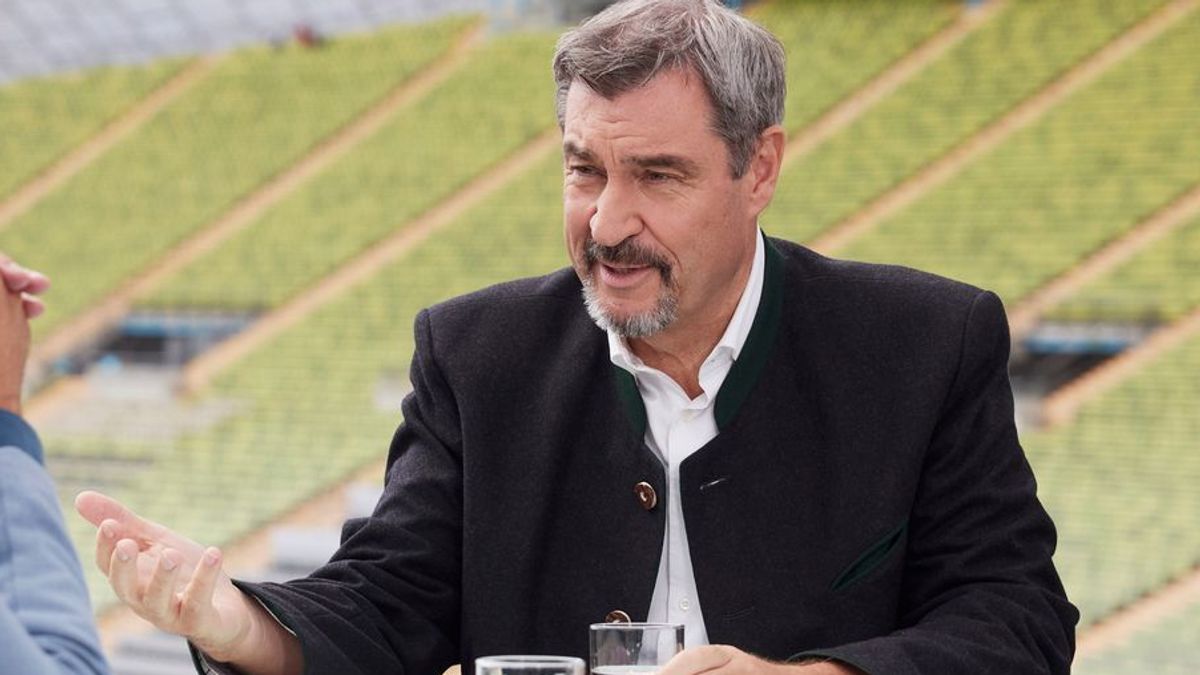 Markus Söder spricht im ZDF-Sommerinterview für «Berlin direkt»