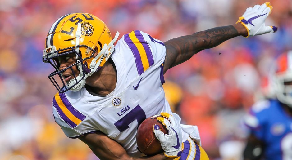 
                <strong>D.J. Chark (LSU)</strong><br>
                D.J. Chark hat sich in seinen drei College-Spielzeiten stetig gesteigert, kam auf insgesamt 66 Catches und 1.351 Yards. Mit seiner Größe von 1,93 Metern und seiner explosiven Schnelligkeit erfüllt er viele Voraussetzungen für einen NFL-Receiver, der zudem auch mit seinen Punt Returns glänzen kann. Jedoch fehlt es ihm eventuell noch an der physischen Stärke.
              