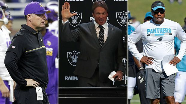 
                <strong>Die neuen Coaches der NFL 2018</strong><br>
                Die NFL ist ein hartes Business. Das bekommen nicht zuletzt die Coaches zu spüren. Wer enttäuscht, fliegt. Doch wer sich beweist, bekommt seine große Chance im Rampenlicht - siehe Sean McVay oder Kyle Shanahan. Auch in der Offseason 2018 suchen viele Teams nach ihrem Mastermind auf dem Weg zum Erfolg. ran.de präsentiert euch die wichtigsten Trainerwechsel zur kommenden Saison.
              