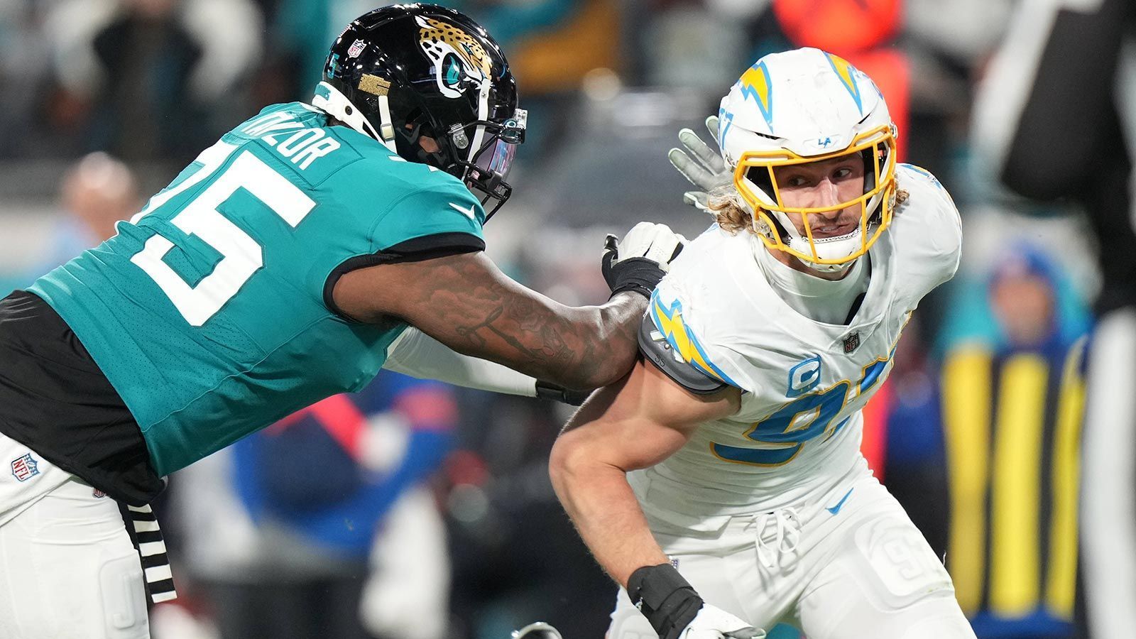 
                <strong>Platz 10: Joey Bosa – Los Angeles Chargers</strong><br>
                &#x2022; Ranking im vorigen Jahr: 4.<br>&#x2022; Statistiken in der Saison 2022: 2,5 Sacks, 10 Total Tackles, 1 Forced Fumble<br>
              