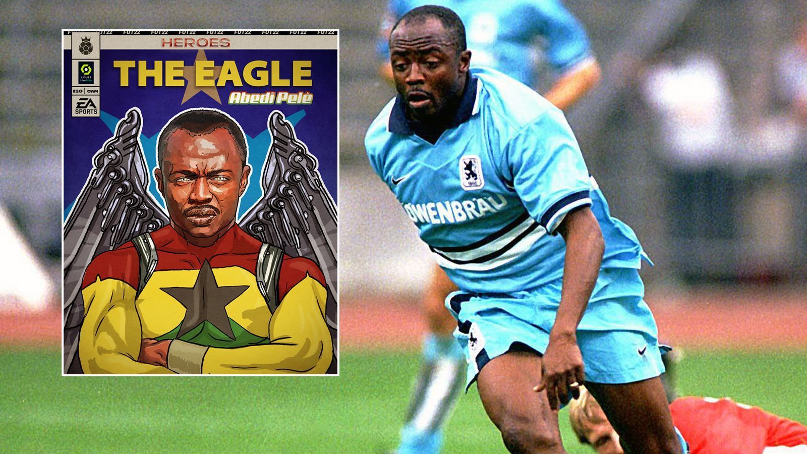 
                <strong>Abedi Pele</strong><br>
                &#x2022; Gesamtstärke: 89 - <br>&#x2022; Nationalität: Ghana - <br>&#x2022; Position: Offensiver Mittelfeldspieler - <br>&#x2022; Vereine als Aktiver: 1860 München, FC Turin, Olympique Marseille, Olympique Lyon, OSC Lille, FC Zürich<br>
              