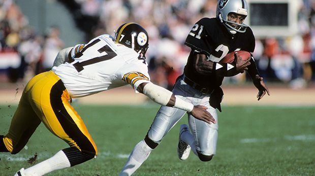 
                <strong>Cornerback: Mel Blount</strong><br>
                Cornerback: Mel Blount. Super-Bowl-Gewinner IX, X, XIII, XIV mit den Pittsburgh Steelers.
              