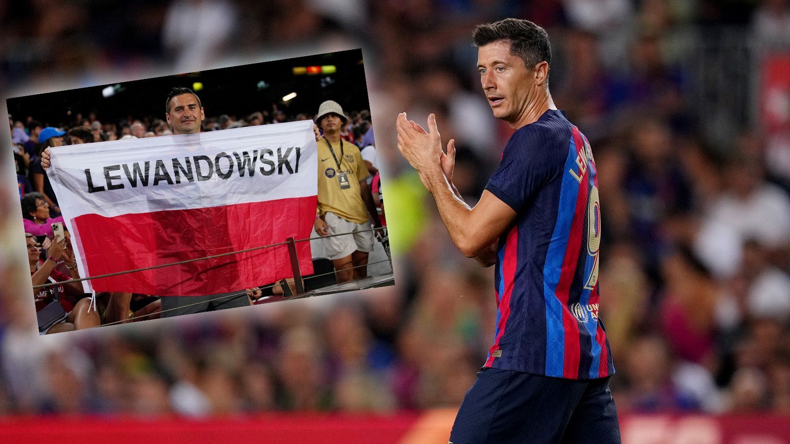 
                <strong>Lewandowskis Pflichtspiel-Debüt für Barca</strong><br>
                Es war ein Nervenkitzel, doch kurz vor dem Liga-Auftakt in Spanien konnte der FC Barcelona die meisten Neuzugänge doch noch registrieren. Darunter auch Robert Lewandowski. Die Herzen der Fans hat der Pole schon nach den ersten Testspielen erobert. Jetzt soll er Barca in La Liga mit seinen Treffern zu alten Glanz führen. 
              