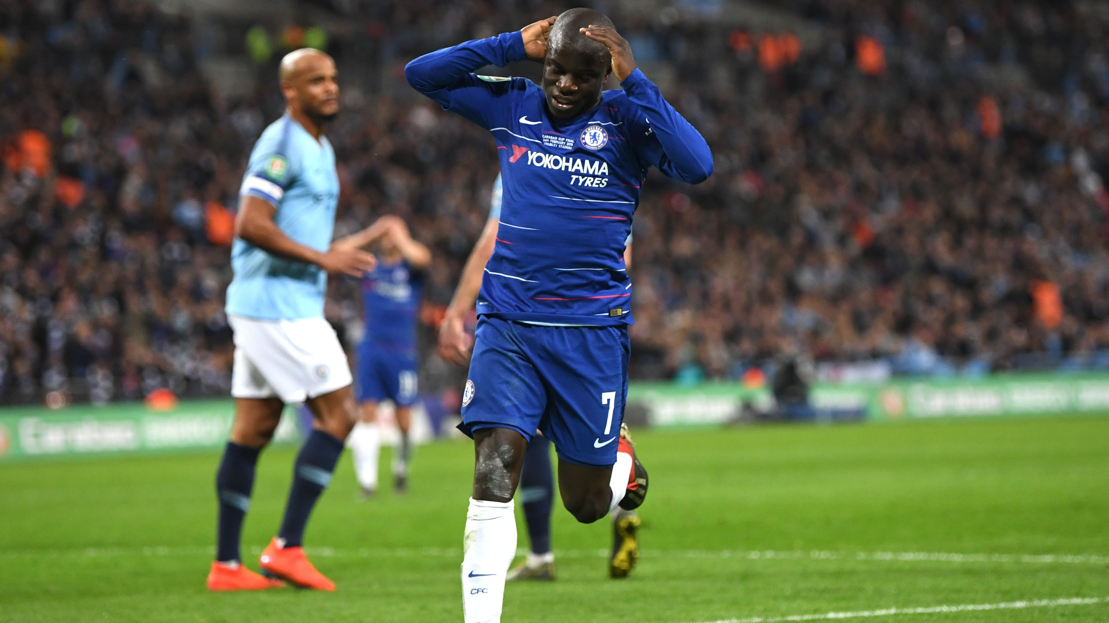 <strong>Finale EFL-Cup 2018/19</strong><br>Die Saison 2018/19 markierte den Beginn der mittlerweile schon sehr unrühmlichen Chelsea-Pleitenserie in nationalen Finalspielen. Im Endspiel um den EFL-Cup setzte es eine 3:4-Niederlage im Elfmeterschießen gegen Manchester City.&nbsp;