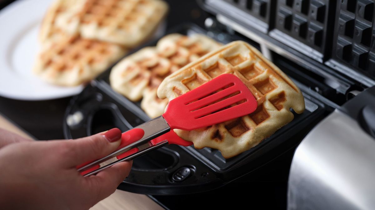 Waffeln backen
