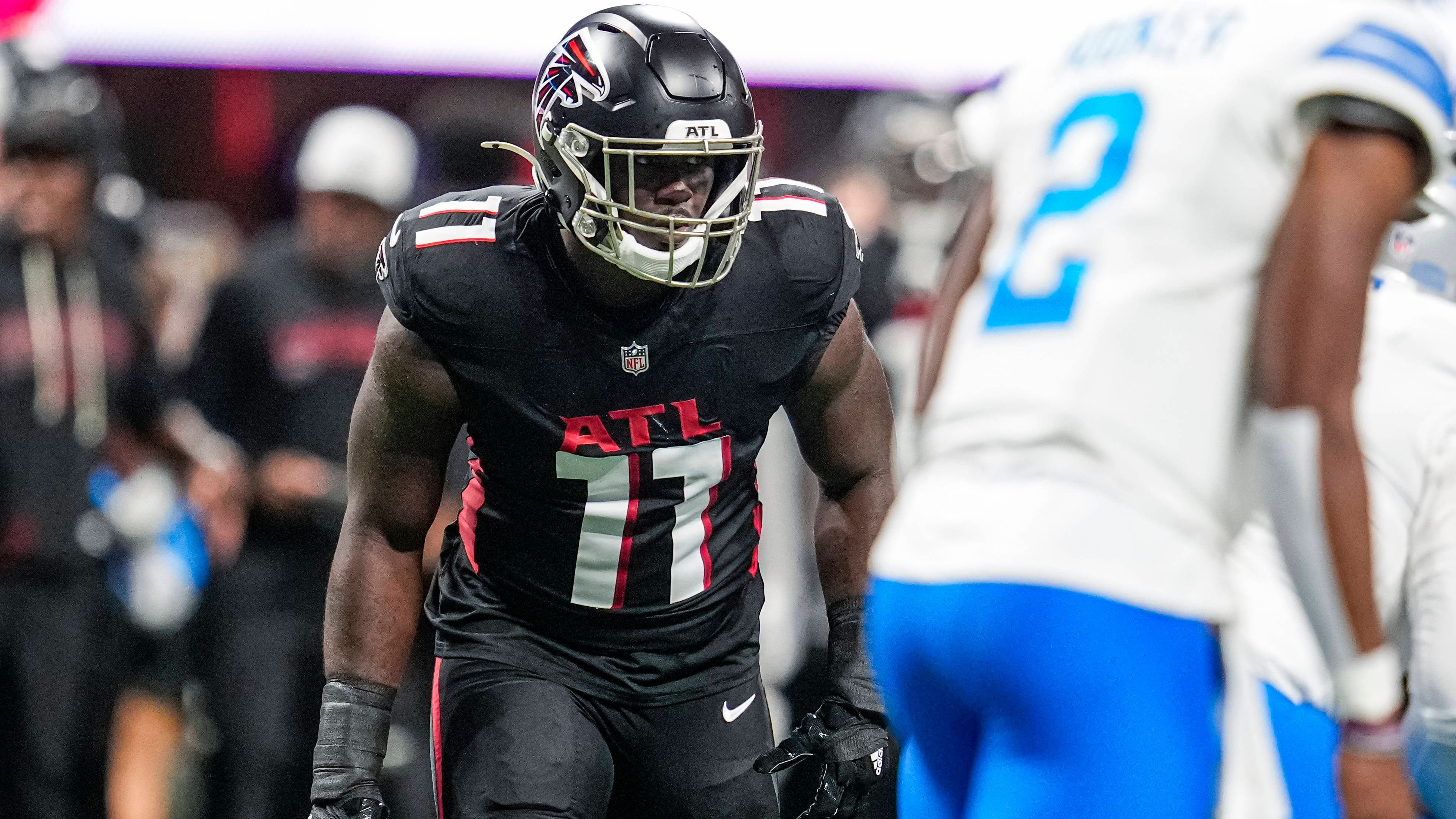 <strong>Platz 2: Jalon Walker (DE, Atlanta Falcons)</strong><br>Quote: +950 (bei einem Einsatz von 100 US-Dollar gewinnt man 950 US-Dollar)