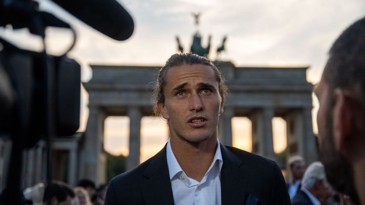 Laver Cup Präsentation am Brandenburger Tor