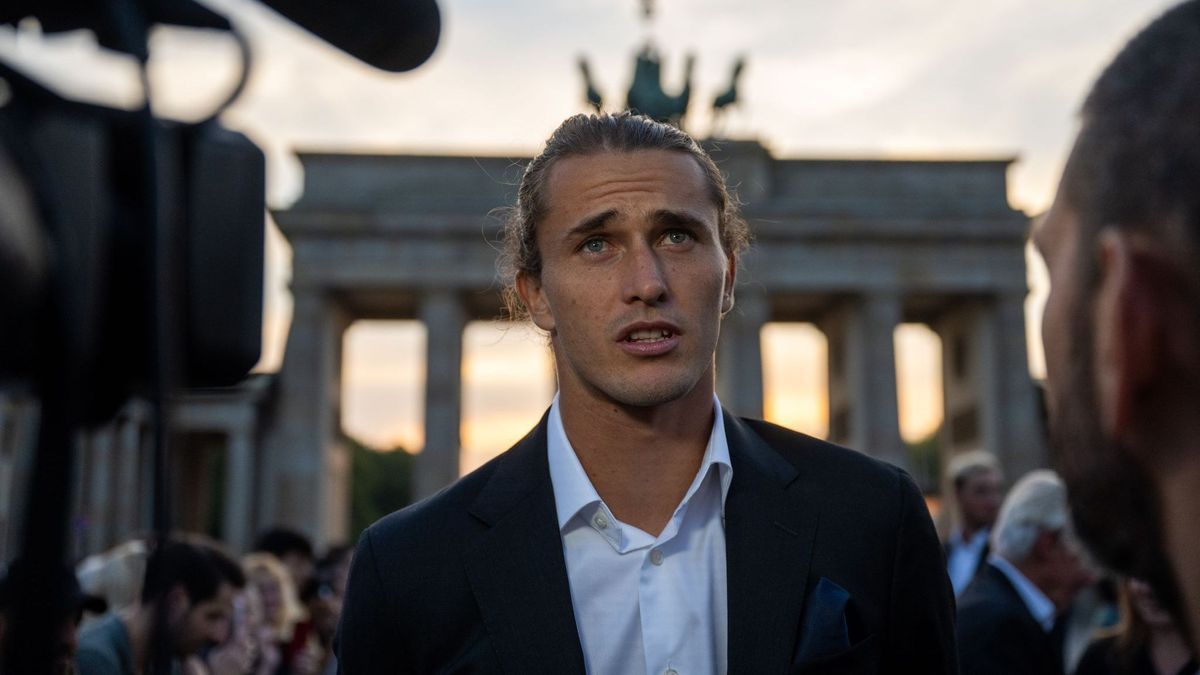 Laver Cup Präsentation am Brandenburger Tor