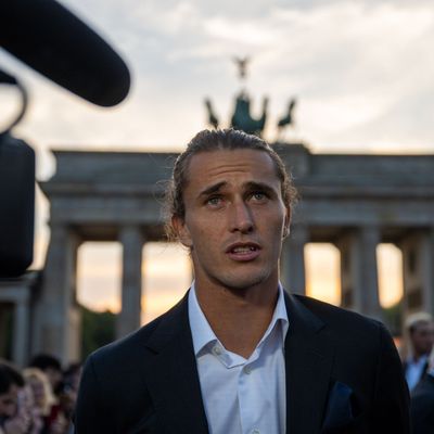 Laver Cup Präsentation am Brandenburger Tor