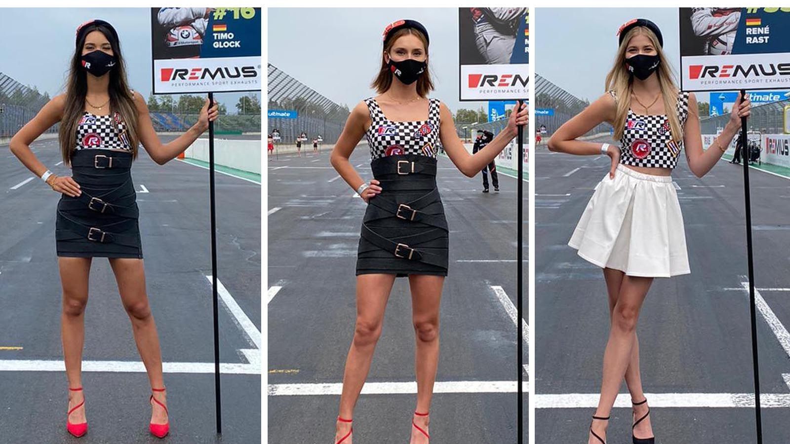 
                <strong>Die DTM-Powergirls</strong><br>
                Die Designerin Marina Hoermanseder, die unter anderen schon Kleider für Rihanna und Lady Gaga gestaltet hat, stattet nun die DTM aus. So werden aus den früheren "Grid Girls" die "Power Girls" in der DTM, die in den Corona-Zeiten bei jedem Rennen (live und exklusiv in SAT.1 und auf ran.de). dabei. Zum speziellen Look gehören unter anderem auffallende Gürtelschnallen und vegane Lederbänder in Form sogenannter Strap-Skirts. Die Outfits werden im Anschluss der DTM-Saison online versteigert. Der gesamte Erlös wird karitativen Zwecken gespendet. ran.de stellt die "Power Girls" vor. 
              