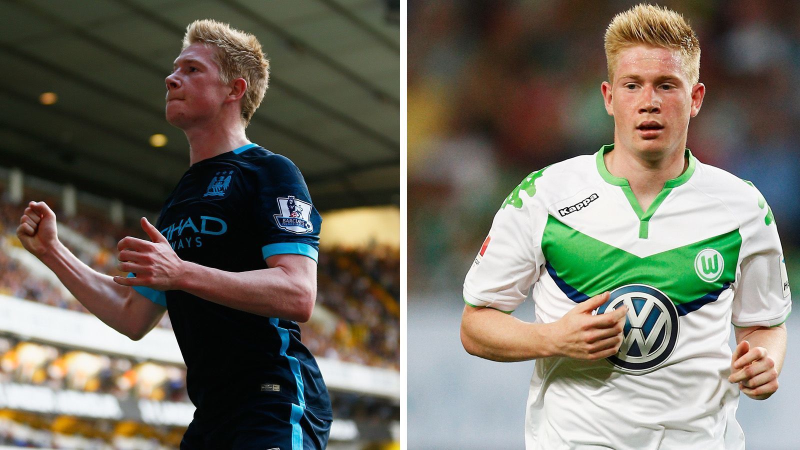 
                <strong>Platz 1: Kevin De Bruyne </strong><br>
                Vom VfL Wolfsburg zu Manchester CityAblöse: 76 Millionen EuroSaison: 2015/16
              