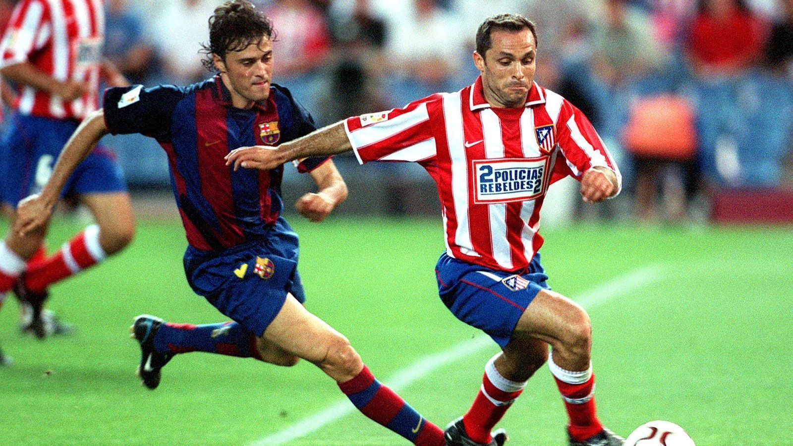<strong>Atletico Madrid</strong><br>
                In der Saison 2003/04 hatte der spanische Erstligist Atletico Madrid insgesamt 16 verschiedene Trikotdesigns. Der Grund: Der Hauptstadtklub ließ sich vom Filmproduzenten "Columbia Pictures" unterstützen und machte für verschiedene Neuerscheinungen Werbung - unter anderem für "Bad Boys 2" (im Bild), "Spider Man" und "Hellboy".
