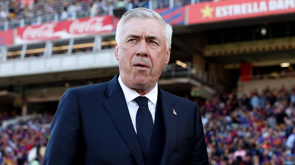 Carlo Ancelotti (Real), MAY 11, 2025 - Football Soccer : Spanish LaLiga EA Sports match between FC Barcelona, Barca 4-3 Real Madrid CF at the Estadi Olimpic Lluis Companys in Barcelona, Spain. Noxt...
