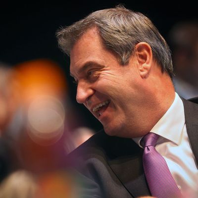 Parteichef Markus Söder beim CSU-Parteitag Ende Oktober in Augsburg.