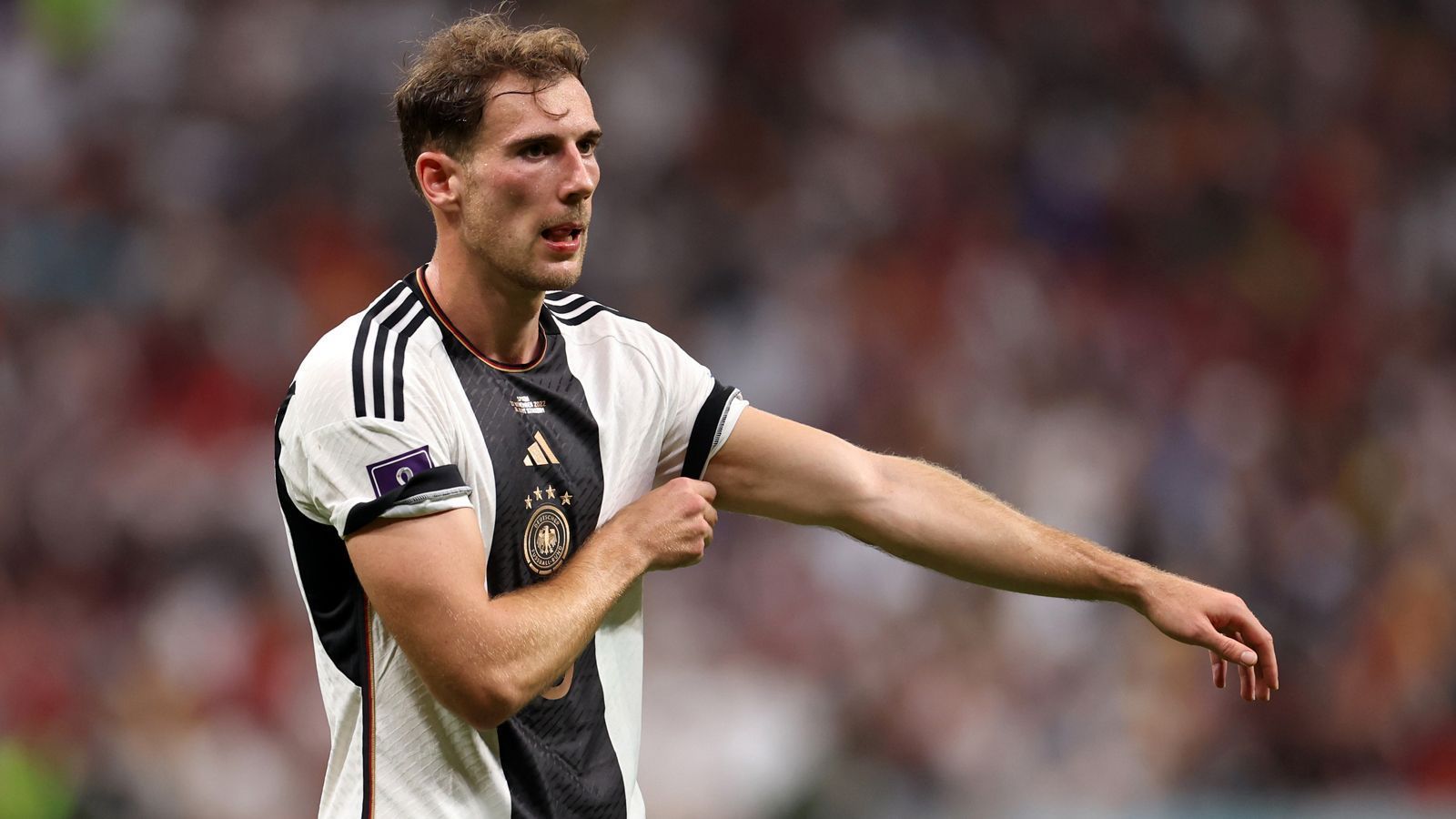 
                <strong>Leon Goretzka</strong><br>
                Bayern-Star Leon Goretzka erlebte bei der WM-Endrunde in Katar eine persönliche Berg- und Talfahrt. Gegen Japan und Costa Rica war er nicht der erhoffte Leistungsträger, dafür aber beim 1:1 gegen Spanien stark. ran-Durchschnittsnote: 3,33
              