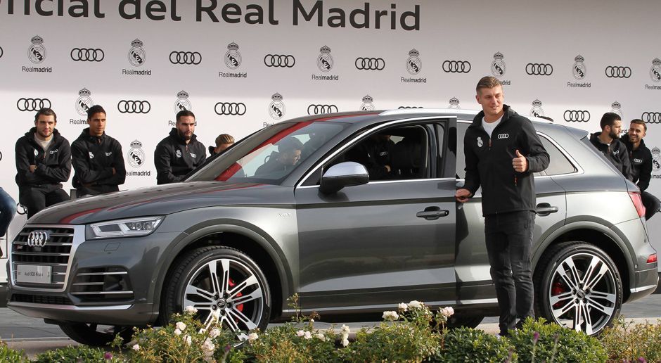 
                <strong>Real Madrid & Audi</strong><br>
                Toni Kroos (Mittelfeld)Auto: Audi S Q5
              