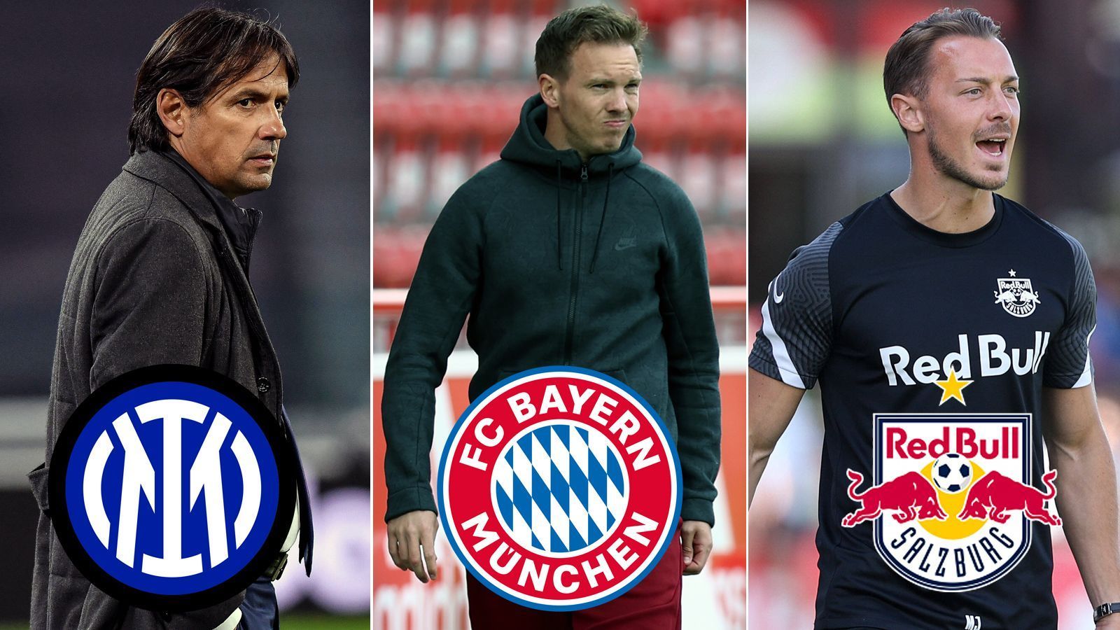 
                <strong>Diese Meisterteams Europas starten mit neuen Trainer in die Saison 2021/22</strong><br>
                FC Bayern München, Inter Mailand oder Red Bull Salzburg - obwohl diese Teams als amtierende Meister in die Saison 2021/22 gehen, kam es in der Sommerpause aus unterschiedlichsten Gründen zu Trainerwechseln. ran.de zeigt Europas Meisterteams, die in der kommenden Spielzeit auf neue Coaches vertrauen. (Stand: 6. Juli 2021)
              