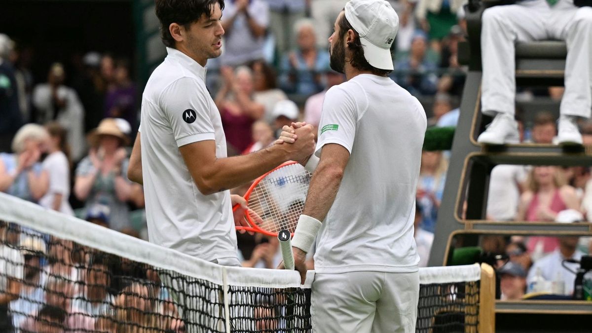 Jordan Thompson (r.) gab gegen Taylor Fritz auf