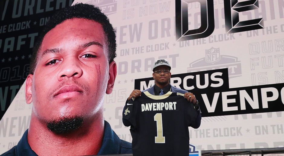 
                <strong>14. Marcus Davenport (Defensive End, New Orleans Saints) </strong><br>
                Vermutetes Gehalt: 13.856.579 US-Dollar, davon 8.157.512 US-Dollar Signing Bonus.
              