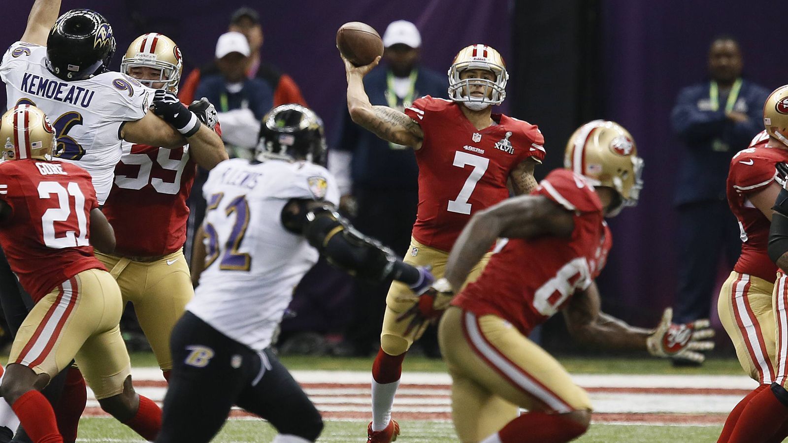 
                <strong>Super Bowl 2013: Baltimore Ravens (34:31 gegen die San Francisco 49ers)</strong><br>
                Saison danach: 8-8, Playoffs verpasst
              