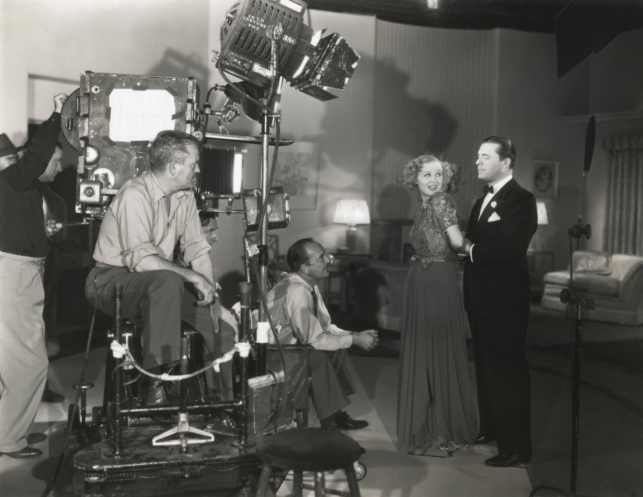 Gedreht wurde auch im Studio: Hier eine Szene aus dem Jahr 1938.