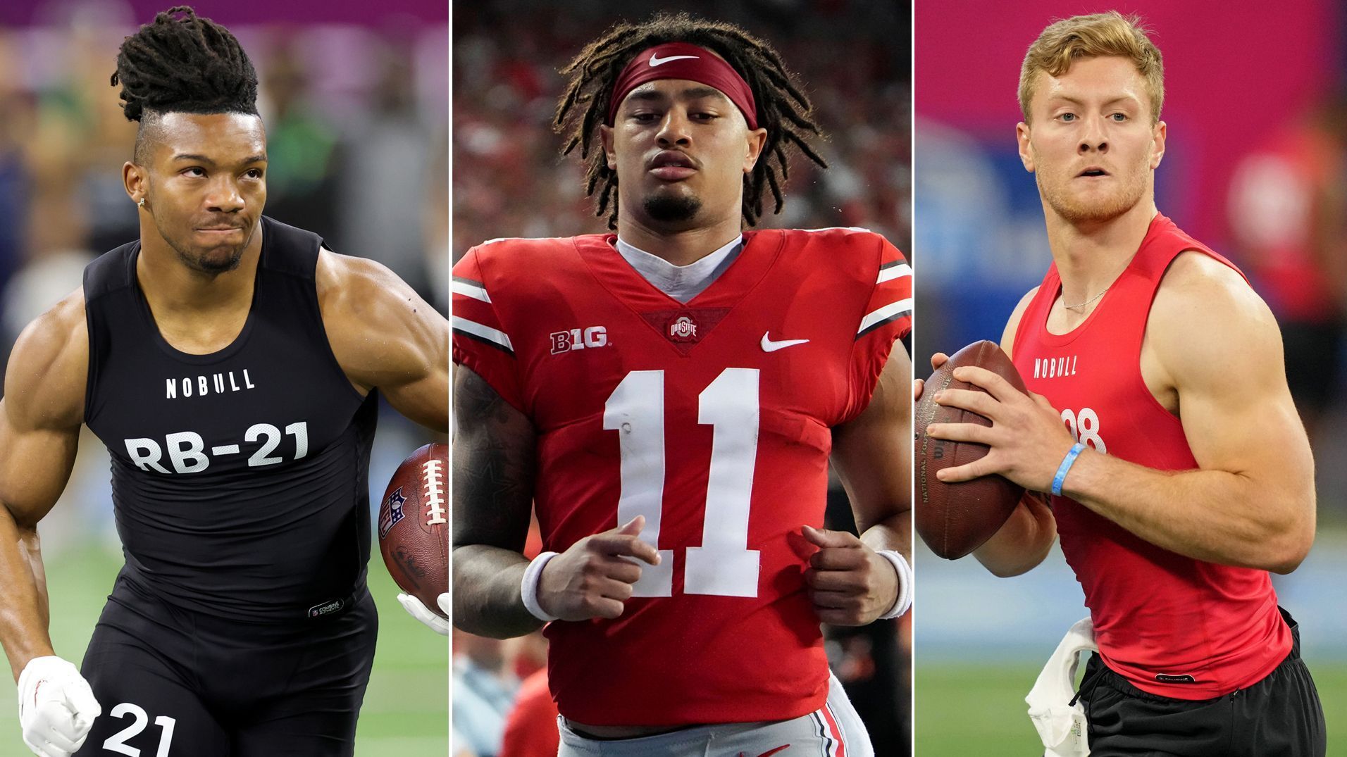 
                <strong>NFL Draft 2023: Gewagte Prognosen zu den Erstrundenpicks</strong><br>
                Der Draft 2023 ist endlich da! Die ehemaligen College-Stars wurden bis ins Detail analysiert, die Baustellen der Teams eingehend aufgezeigt und diverse Mock Drafts aufgestellt. Eigentlich scheint alles klar, am Ende kommt aber doch vieles völlig anders als von Experten und Fans erwartet. ran hat aus diesem Grund einige gewagte Prognosen zu den Top-Porspects und den Picks der Franchises in der ersten Runde aufgestellt.
              