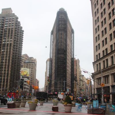 Das berühmte Flatiron Building im New Yorker Stadtteil Manhattan