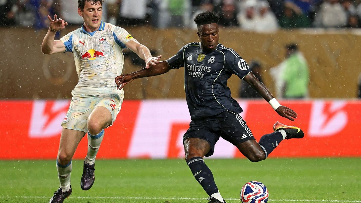 Stark gegen Salzburg: Vinicius Junior (r.)